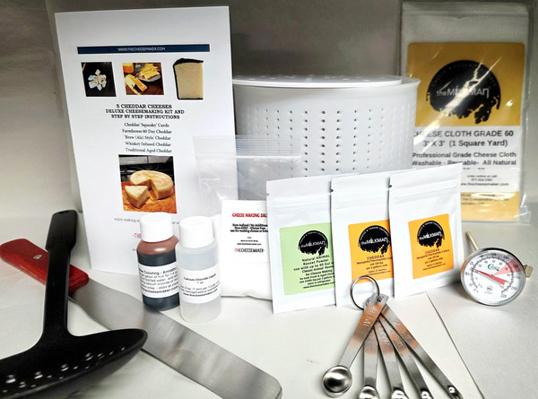 Deluxe 5 Styles of Cheddar Kit with full instructions