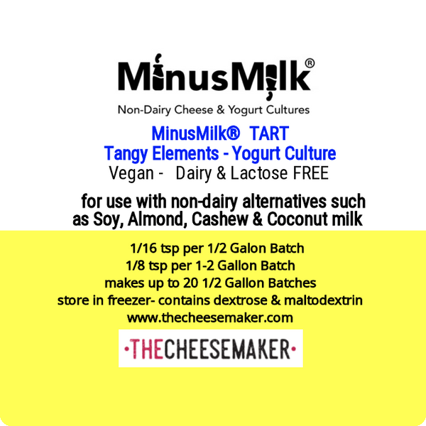 MinusMilk®  TART  Vegan  Yogurt  Culture 