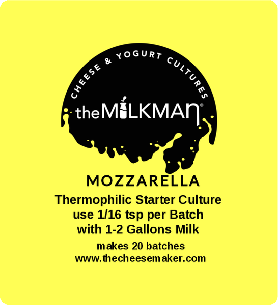theMilkman®  Mozzarella thermophilic starter  STANDARD  20 batch packet