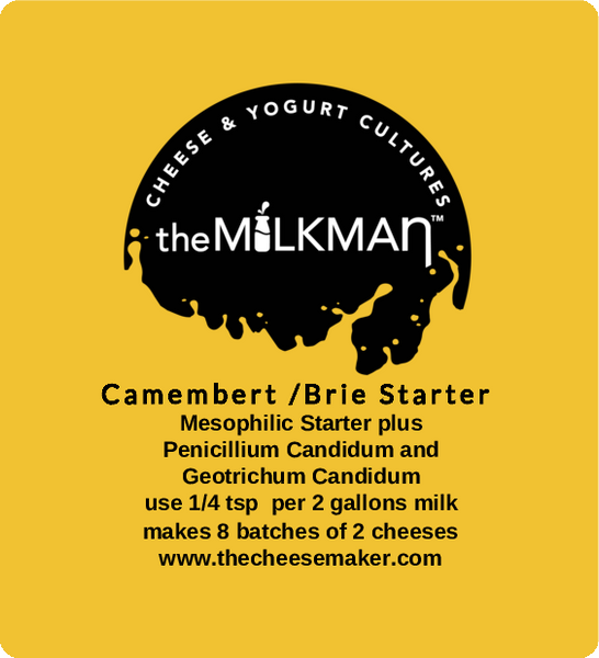 theMilkman™ Camembert Starter  pre-mix Mesophilic Starter, Penicillium Candidum and Geotrichum Candidum (ready to use!)
