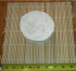 Bamboo draining mats sized 9.5 x 9.5 in.(24cm x 24cm). Excellent for draining or aging your cheeses. Allows air flow under the cheese. Easy to spray wash.