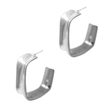HAMMERED SQUARE HOOPS