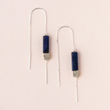 LAPIS RECTANGLE EARRING