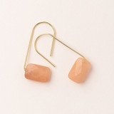 SUNSTONE FLOATING EARRING