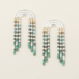 TURQUOISE FRINGE EARRING