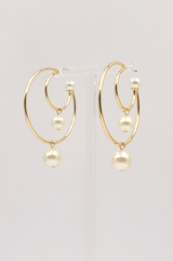 PEARL CHARM HOOPS