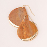 WOOD TEARDROP EARRING