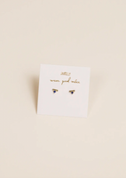 SAPPHIRE STUD BAR EARRINGS