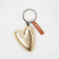 GOLD HEART KEYRING