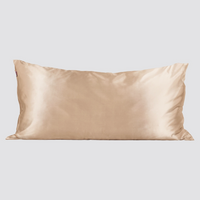 KING CHAMPAGNE SATIN PILLOWCASE