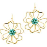 OPEN FLOWER EARRINGS