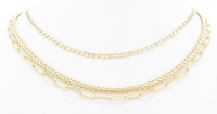 TEXTURED CHAIN NECKLACE