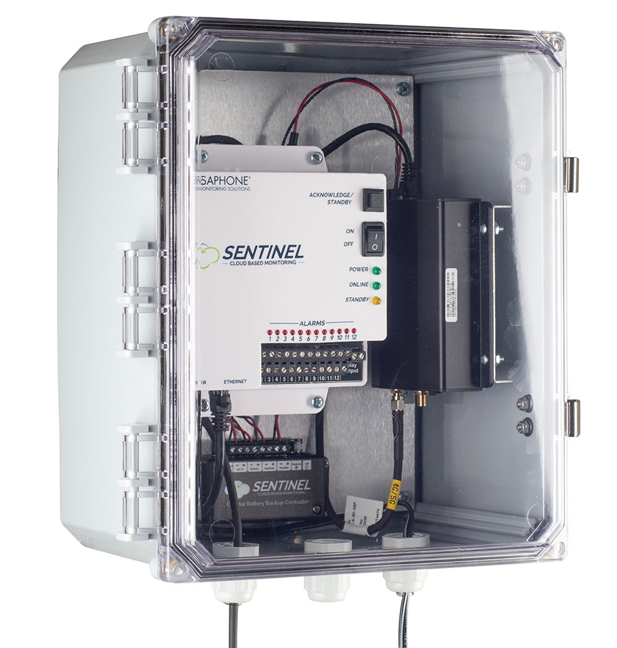 Sensaphone Sentinel Monitoring System with Cellular Modem Front View