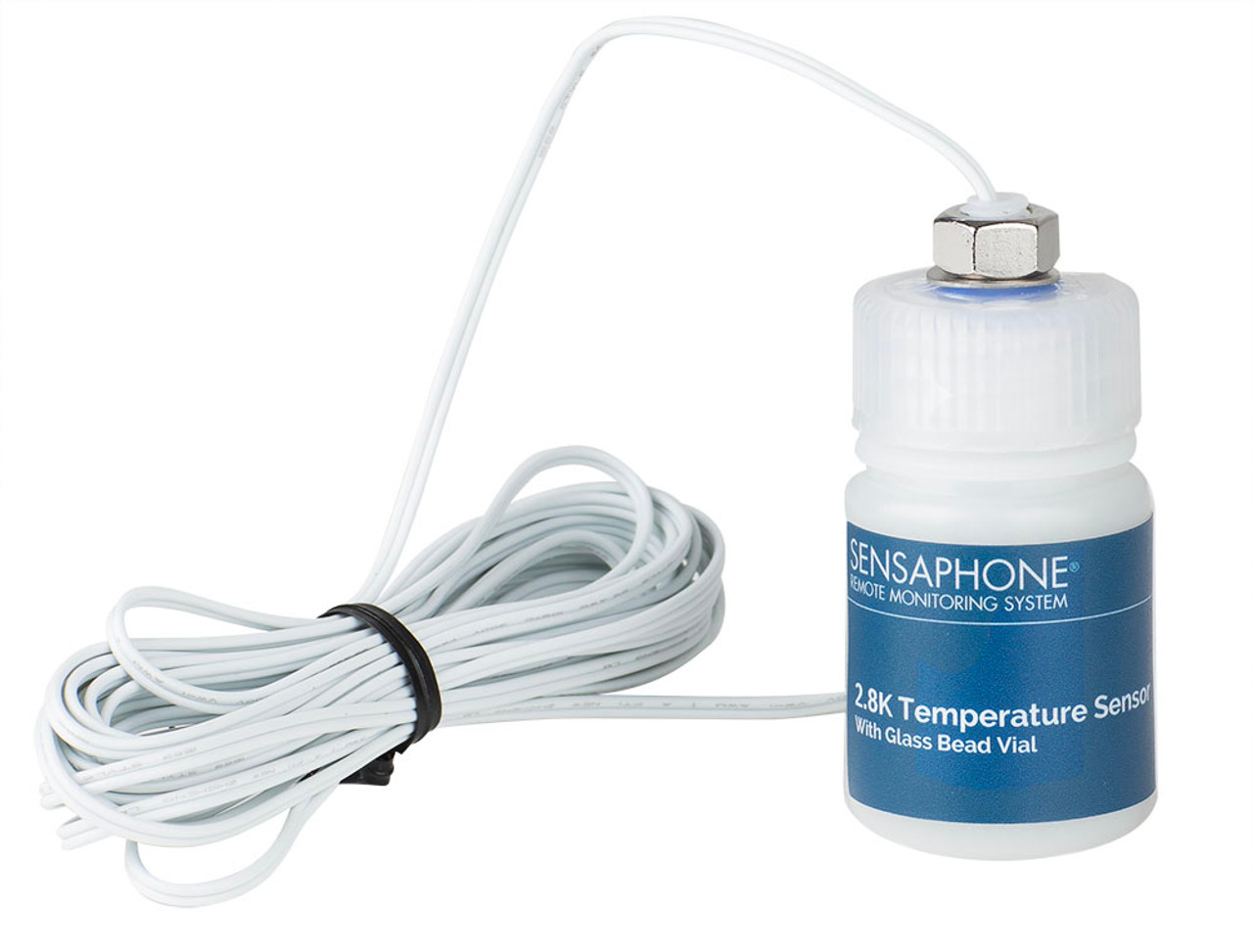 2.8K Type Temperature Sensor in Glass Bead Vial Front View