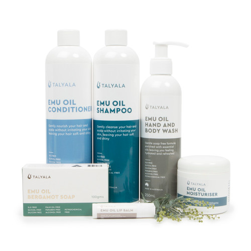 Shampoo, Conditioner, Body Wash, Moisturiser, Soap & Lip Balm