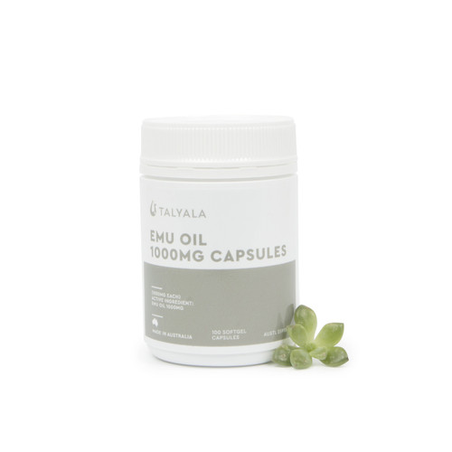 1 x Jar Emu Oil Capsules 1000mg