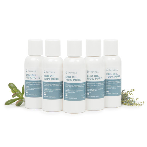 5 x 100ml Pure Emu Oil