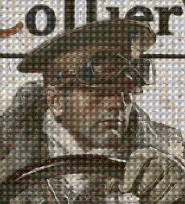 Collier's Magazine Cover - January 5, 1918 Cross Stitch Pattern