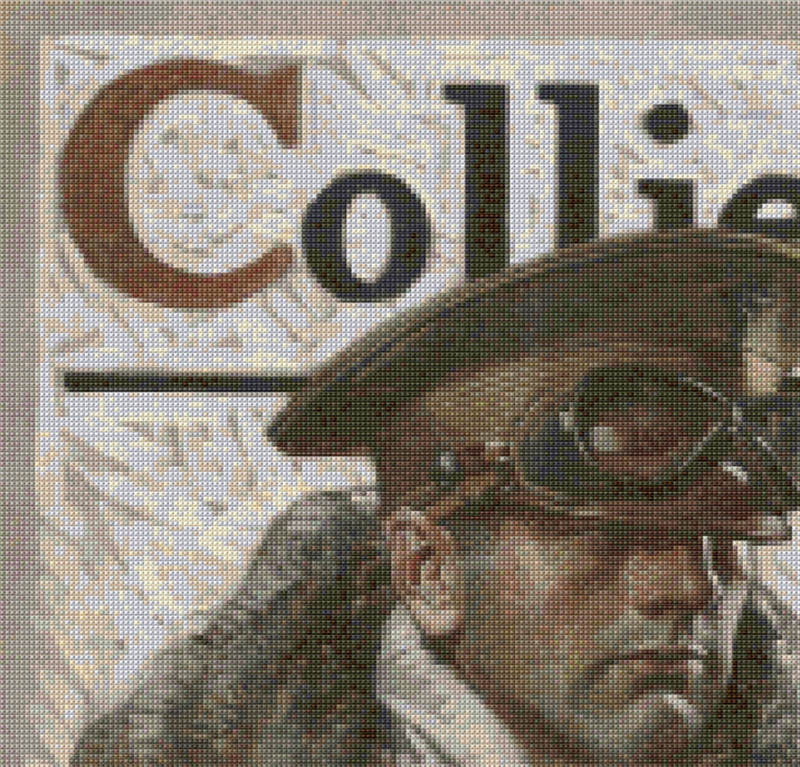 Collier's Magazine Cover - January 5, 1918 Cross Stitch Pattern