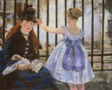 The Railway Cross Stitch Chart - Edouard Manet The Railway Cross Stitch Chart - Edouard Manet