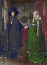 The Arnolfini Marriage Cross Stitch Chart - Jan Van Eyck