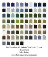 San Francisco Victorian Cross Stitch Chart - John Mejia