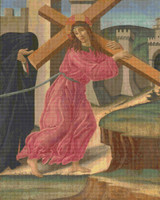 Christ Carrying the Cross Cross Stitch Pattern - Sandro Botticelli