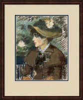 On The Bench Cross Stitch Chart - Edouard Manet