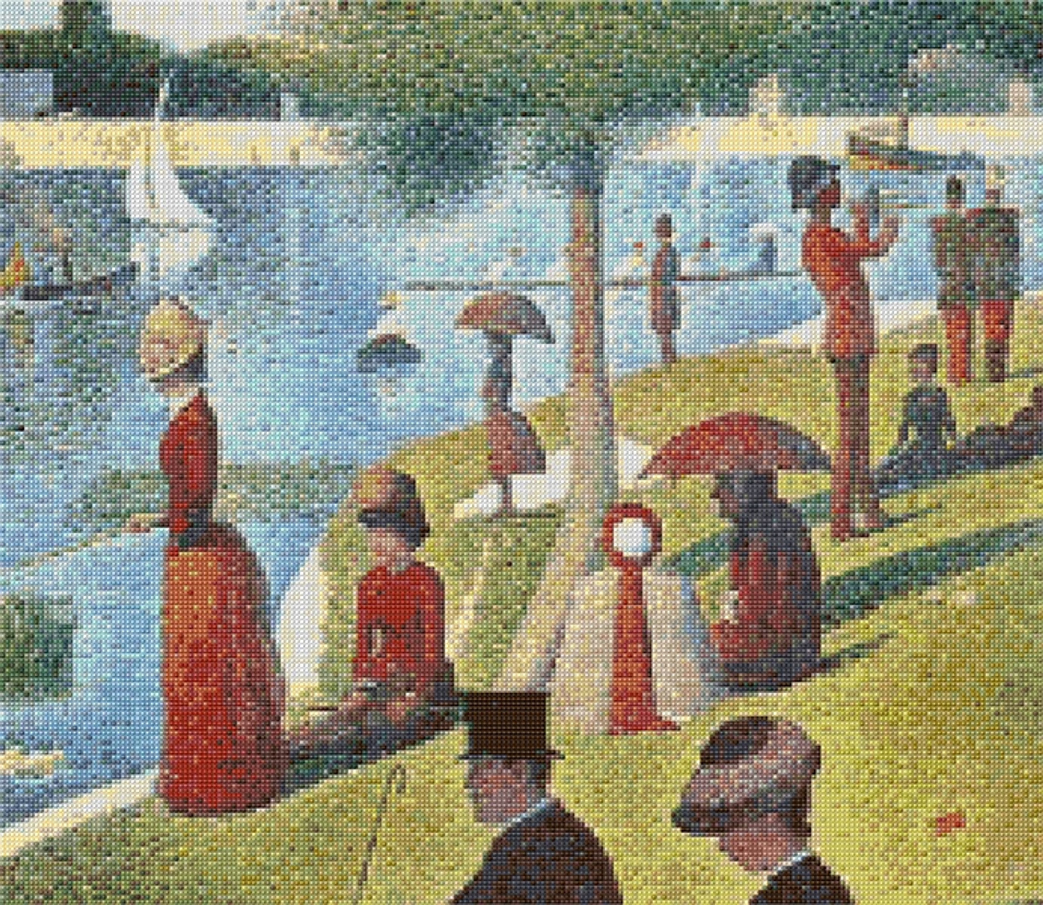 Sunday Afternoon at Fenway Georges Seurat at Fenway Cotton 