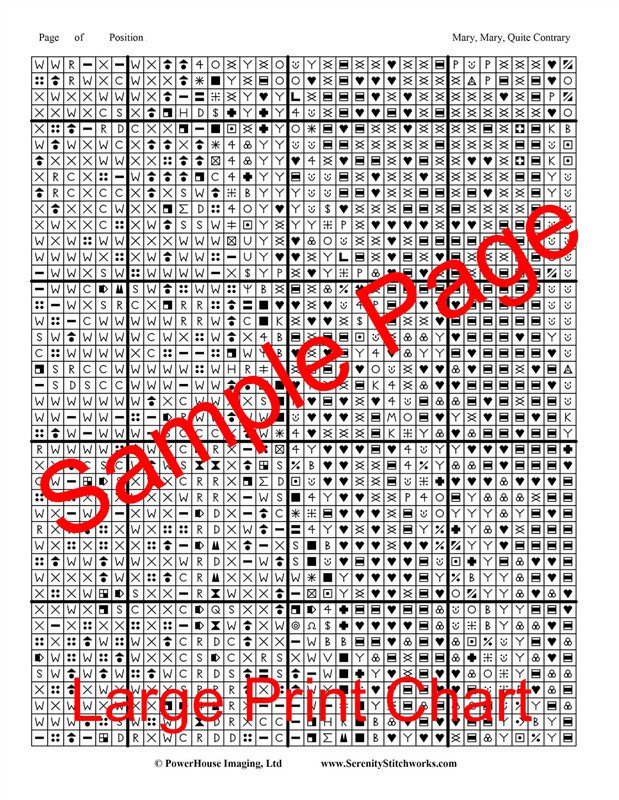 Mary, Mary, Quite Contrary Cross Stitch Chart - Jessie Willcox Smith ...