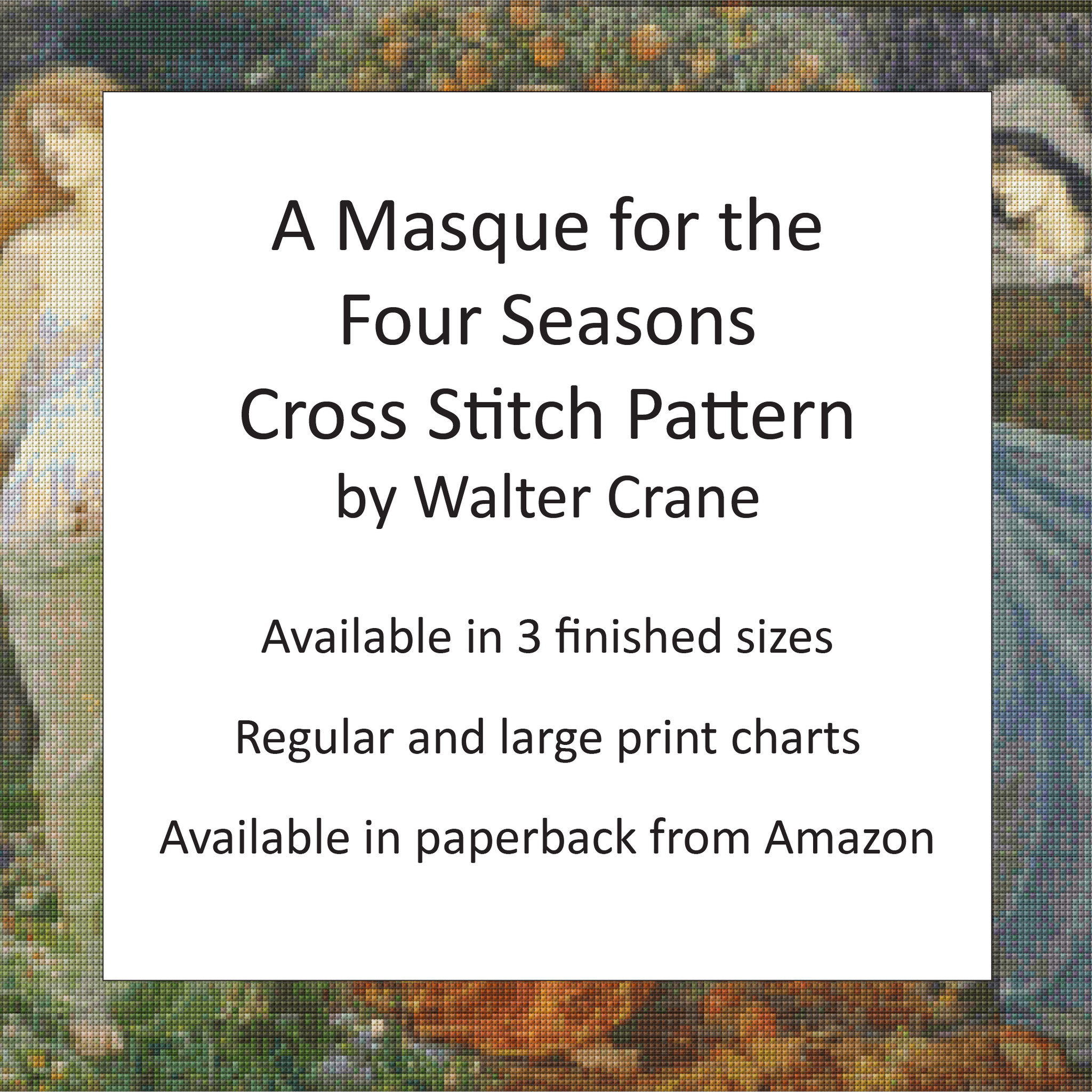 Modern Cross Stitch Pattern Four Seasons Instant Download PDF 