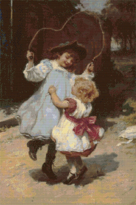 Skipping Cross Stitch Chart - Frederick Morgan