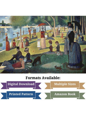 A Sunday Afternoon on the Island of La Grande Jatte Cross Stitch Pattern - Georges Seurat