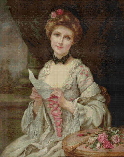 The Love Letter Cross Stitch Pattern - Francois Martin-Kavel