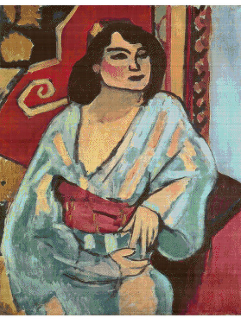 The Algerian Woman Cross Stitch Pattern - Henri Matisse