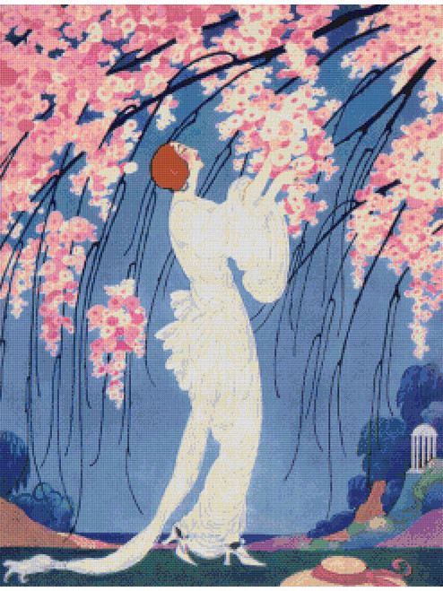 Vogue Magazine Cover - July 15, 1914 Cross Stitch Pattern