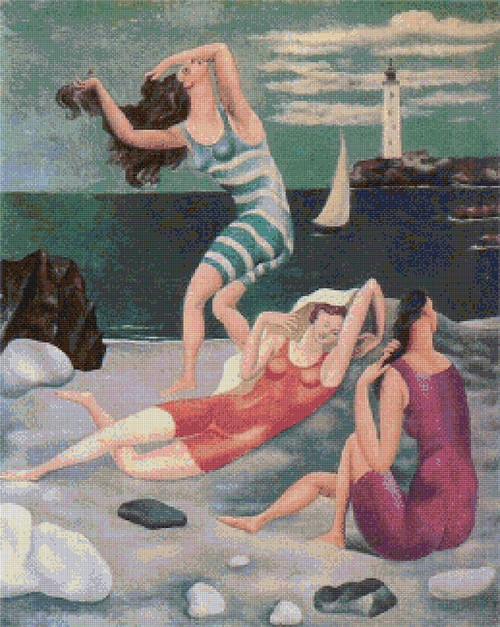 Bathers Cross Stitch Pattern - Pablo Picasso