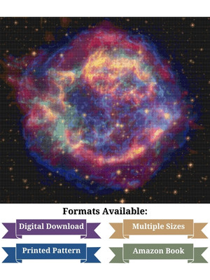 Cassiopeia A: Death Becomes Her Cross Stitch Pattern