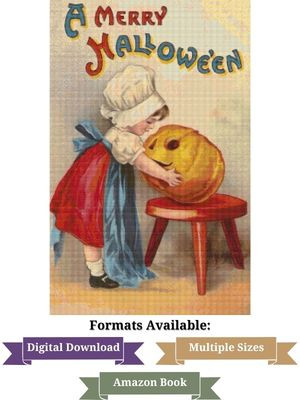 A Merry Halloween Cross Stitch Pattern