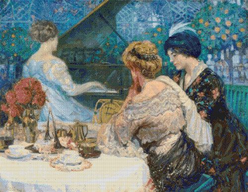 The Piano Player Cross Stitch Pattern - Ulisse Caputo