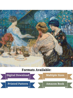 The Piano Player Cross Stitch Pattern - Ulisse Caputo