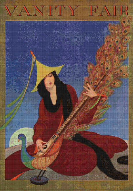 Vanity Fair Cover - August 1915 Cross Stitch Pattern - George Wolfe Plank