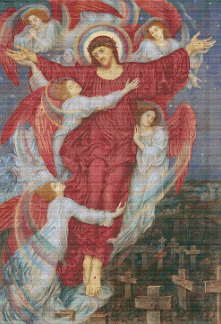 The Red Cross Cross Stitch Pattern – Evelyn De Morgan