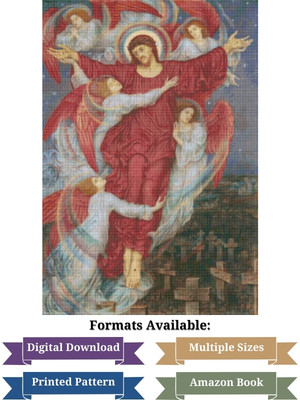 The Red Cross Cross Stitch Pattern – Evelyn De Morgan