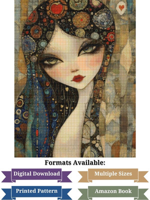 Golden Muse Cross Stitch Pattern