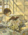 Girl Reading Cross Stitch Pattern - Jessie Willcox Smith