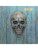 Skull in Teal Cross Stitch Pattern - Yoko Loftis