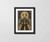 Art Deco Celestial Woman in Black and Gold Cross Stitch Pattern