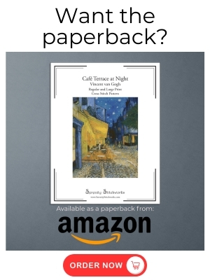 Cafe Terrace on the Place du Forum Cross Stitch Pattern - Amazon Book