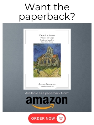 Church at Auvers Cross Stitch Pattern - Amazon Book